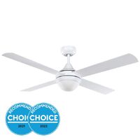 STRADBROKE 48in (1220mm) DC ABS 4 Blade Fan with 2xE27 Light with Remote