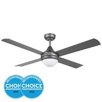 STRADBROKE 48in (1220mm) DC ABS 4 Blade Fan with 2xE27 Light with Remote