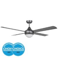 STRADBROKE 52in (1320mm) DC ABS 4 Blade Fan with 2xE27 Light with Remote