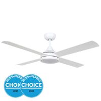 STRADBROKE 48in (1220mm) 20w CCT 2300lms LED DC ABS 4 Blade Fan with Remote