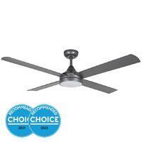 STRADBROKE 52in (1320mm) 20w CCT 2300lms LED DC ABS 4 Blade Fan with Remote