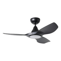 SURF 1022mm 20w CCT LED DC ABS 3 Blade Ceiling Fan