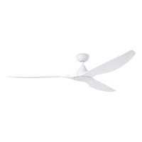 SURF 1820mm 20w CCT LED DC ABS 3 Blade Ceiling Fan 