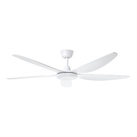 MIAMI 1520mm 20w CCT LED DC ABS 5 Blade Ceiling Fan 