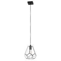 MARDYKE 1lt Metal/Clear Glass Flex Pendant