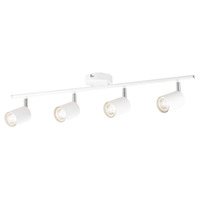 THORPE 4lt x 5w GU10 Adjustable Round Base Bar Spotlight