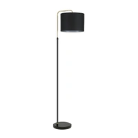 ARRIBA 1lt 1640mm Adjustable Rod Drum Shade Floor Lamp