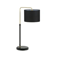 ARRIBA 1lt 630mm Adjustable Rod Drum Shade Table Lamp