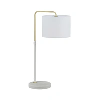ARRIBA 1lt 630mm Adjustable Rod Drum Shade Table Lamp