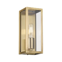ARZANO 1lt 250mm Clear Glass IP43 Exterior Wall Light