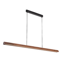AVOCENT 32w 2000mm Timber Linear LED Pendant