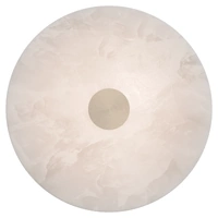 BOWER 15w 250mm Alabaster Round LED Wall Light