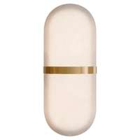 BOWER 6w 300mm Alabaster Oval LED Wall Light