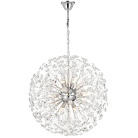 LERIDA 12lt Round Crystal Chain Pendant