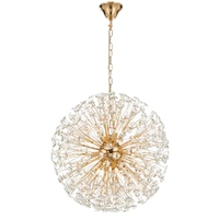 LERIDA 12lt Round Crystal Chain Pendant