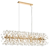 LERIDA 12lt Rectangular Crystal Chain Pendant