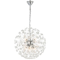 LERIDA 8lt Round Crystal Chain Pendant