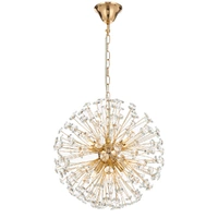 LERIDA 8lt Round Crystal Chain Pendant