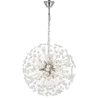 LERIDA 9lt Round Crystal Chain Pendant