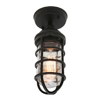 NEWPORT 1lt IP44 Under Eave Hard-wired Exterior Wall Light