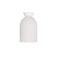 ARLEY 1lt Ribbed Opal Glass DIY Batten Fix
