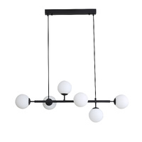 EVA 6lt Opal Glass Flex Bar Pendant (Globes included)