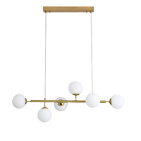 EVA 6lt Opal Glass Flex Bar Pendant (Globes included)