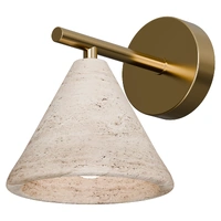 ORVILLE 1lt 205mm Natural Travertine Wall Bracket