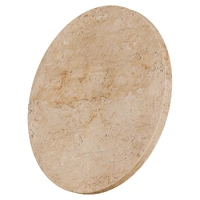 ORVILLE 6w 250mm Natural Travertine Round LED Wall Light