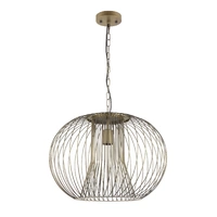 PARRILLA 1lt 500mm Metal Round Cage Pendant