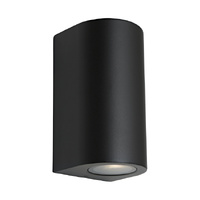 PORTA 2lt IP54 Round Up/Down Exterior Wall Light