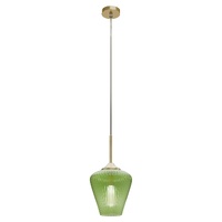 RIBBON 1lt 230mm Ribbed Glass Pendant