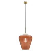 RIBBON 1lt 360mm Ribbed Glass Pendant
