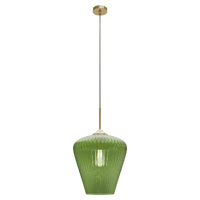 RIBBON 1lt 360mm Ribbed Glass Pendant