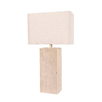 SAGITTA 1lt 630mm Travertine Rectangle Table Lamp