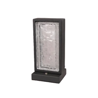 ZEIGEL 8w 250mm LED Ice Glass Diffuser Table Lamp