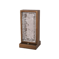 ZEIGEL 8w 250mm LED Ice Glass Diffuser Table Lamp